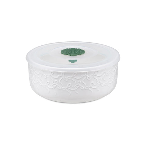 Ciotola Tappo Fiocchi S Intavola La Porcellana bianca