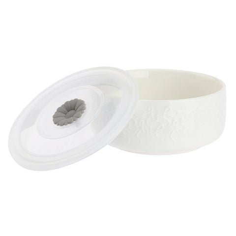 Ciotola Tappo Fiocchi S Intavola La Porcellana bianca