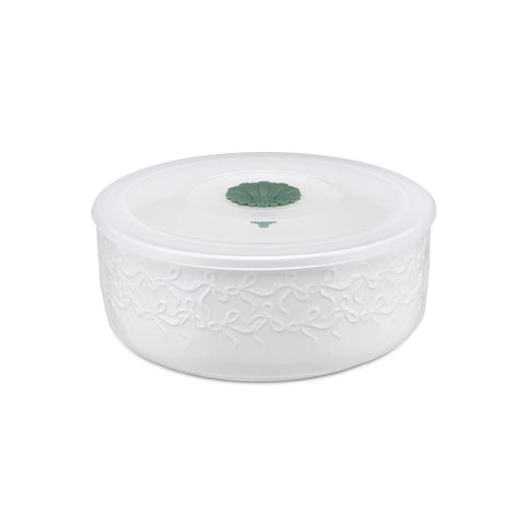 Ciotola Tappo Fiocchi M Intavola La Porcellana bianca