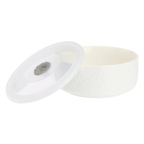 Ciotola Tappo Fiocchi M Intavola La Porcellana bianca