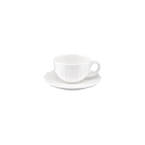 La Porcellana Bianca - Tazzina da Caffè con Piattino Lettera 'D' in La Porcellana Bianca - Tazzina da Caffè con Piattino Lettera 'D' in