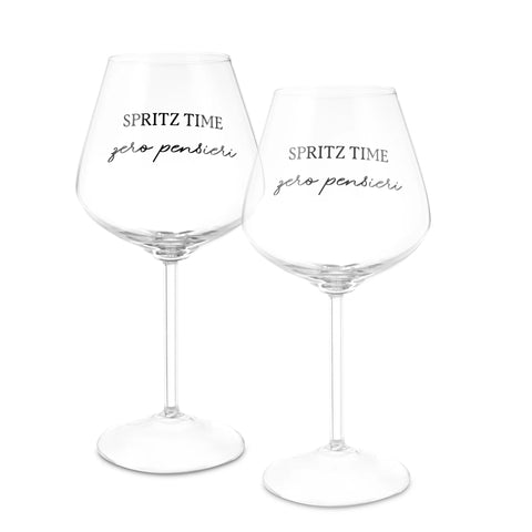 Set 2 calici I Garbati Spritz Vetro 500 ml La Porcellana Bianca