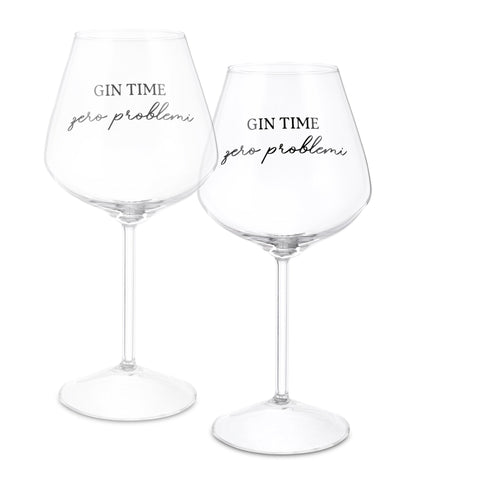 set 2 calici I Garbati Gin Tonic Vetro 500 ml La Porcellana Bianca