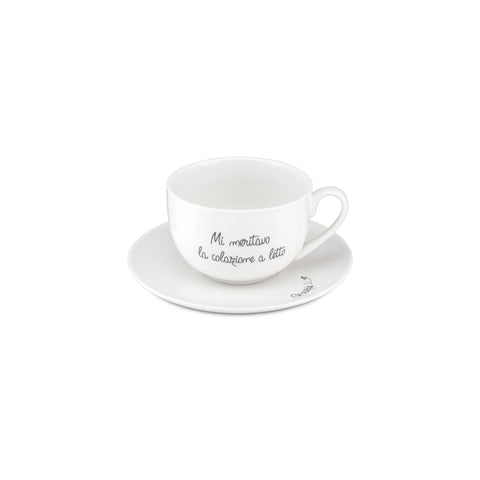 Tazza Colazione Gli Onesti  Porcellana 450 ml La porcellana bianca