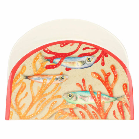 Porta Tovaglioli  melamina, 15,6x4,7x12 cm Rose e Tulipani