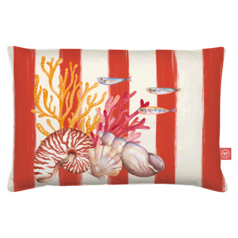 Cuscino 40X60 Verde - Tessuto, 40x60 cm Rose e Tulipani