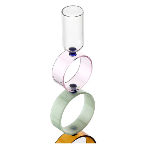 Portacandela Cerchi Cerchiando  Vetro RITUALI DOMESTICI