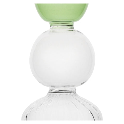 Vaso Monofiore M Verde, Versavice  Vetro Borosilicato RITUALI DOMESTICI