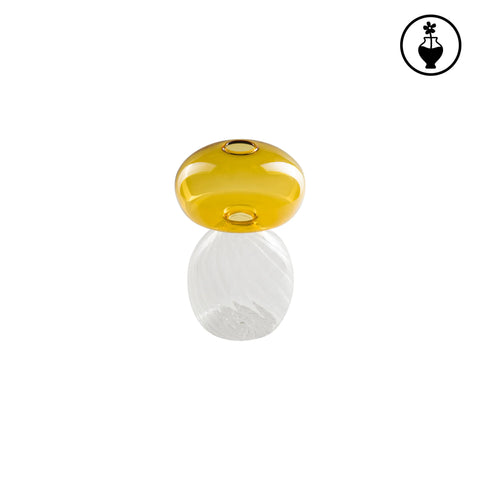 Vaso Monofiore M Ambra, Versavice  Vetro Borosilicato RITUALI DOMESTICI