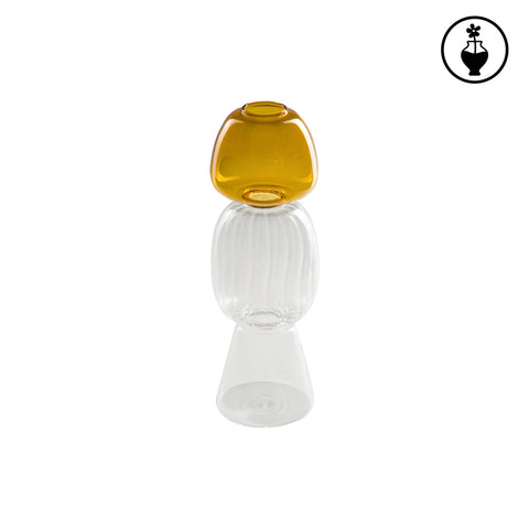 Vaso Monofiore L Ambra Versavice  Vetro Borosilicato RITUALI DOMESTICI