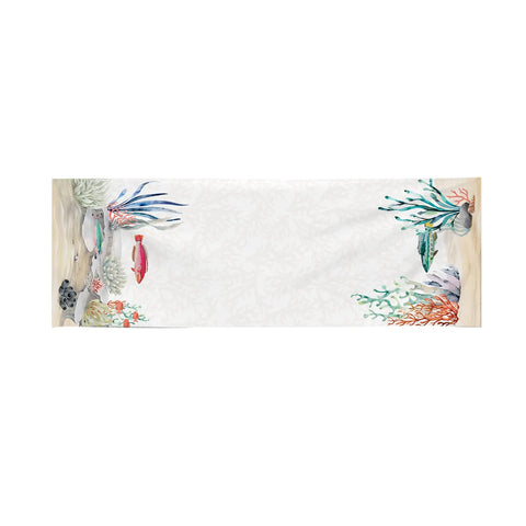 Runner in tessuto idrorepellente antimacchia 50x150 stampato Aquarium Casa Anversa