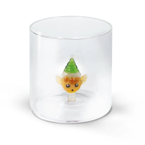 WD Lifestyle  Bicchiere Natalizio in Vetro Borosilicato ELFO 250 ml