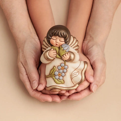 Angelo dei nonni Helene in ceramica