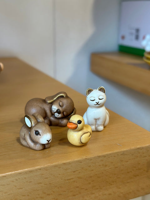 Set animali dell'aia in ceramica