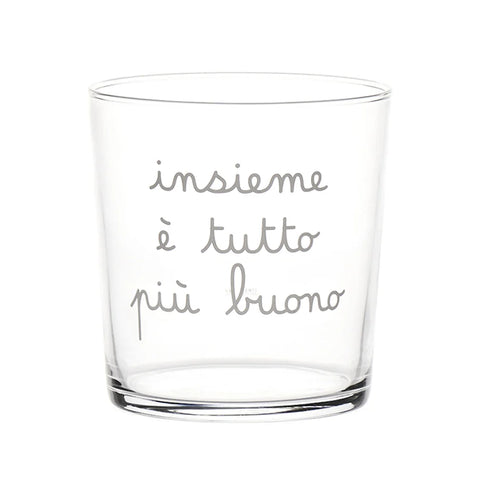 Bicchiere acqua Insieme è tutto più buono da Simple Day