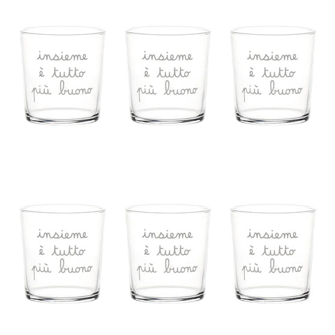 Bicchiere acqua Insieme è tutto più buono da Simple Day