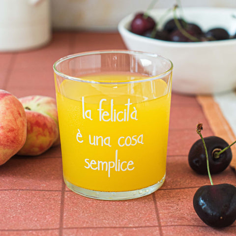 Un Bicchiere acqua La felicità è una cosa semplice da Simple Day