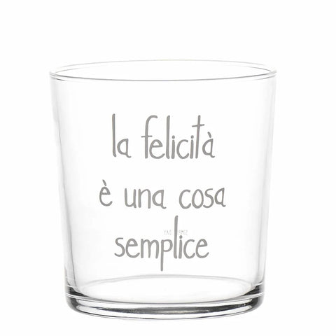 Un Bicchiere acqua La felicità è una cosa semplice da Simple Day