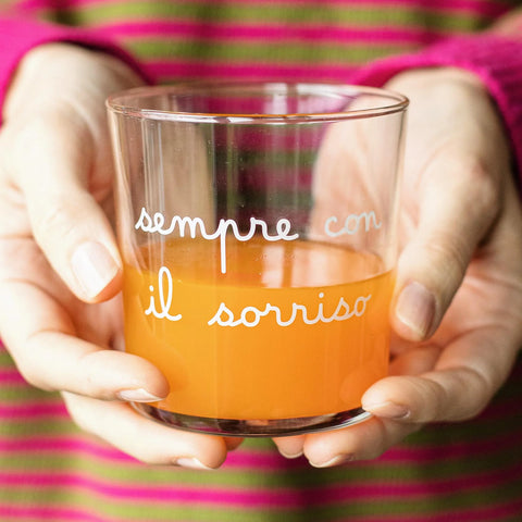 Bicchiere 35 cl Sempre con il sorriso Simple Day