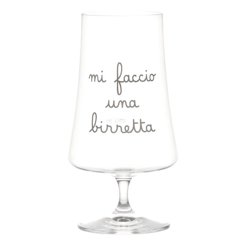 Set 2 Bicchieri birra Mi faccio una birretta - 55cl da Simple Day