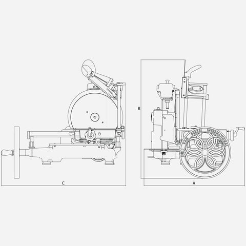 Affettatrice manuale a volano B114 Rosso Berkel