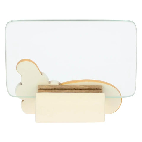 Portafoto in ceramica e vetro Eolia con margherita, medio