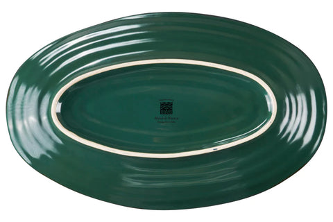 Mediterraneo - Vassoio Ovale Verde Mediterraneo novità home