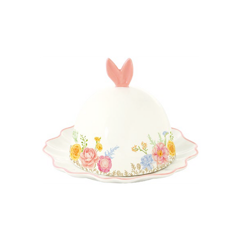 Portaburro con orecchie rosa 16cm Coniglietti in Fiore Tres Jolie  Easylife