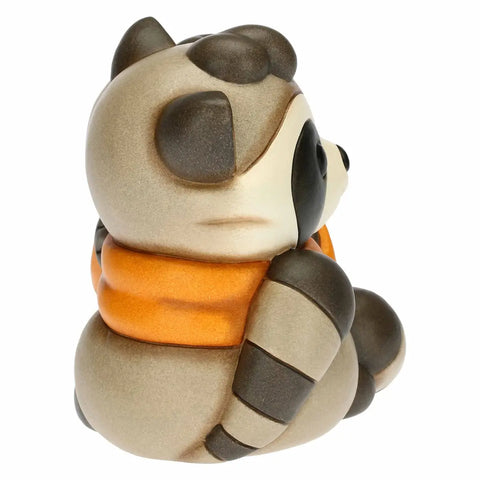 Coppia di procioni in ceramica