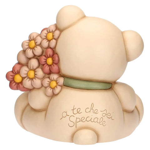 Teddy con mazzo di fiori Thun