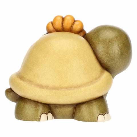 Tartaruga Betta con calendula in ceramica grande Thun