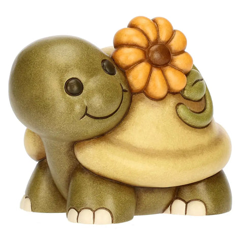 Tartaruga Betta con calendula in ceramica grande Thun