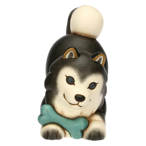 Husky Polo con osso in ceramica