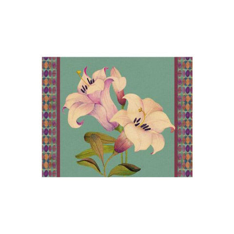 tovaglietta rigida ottanio - giglio orientale