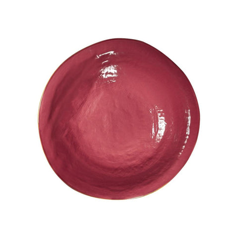 Mediterraneo Piatto Fondo in Gres Rosso