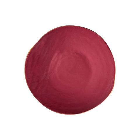 Mediterraneo Piatto Piano in Gres Rosso