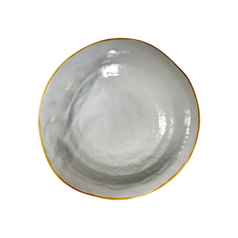 Mediterraneo Piatto Fonfo in Gres Grigio