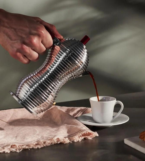 Pulcina Caffettiera Espresso 3 Tz rosso