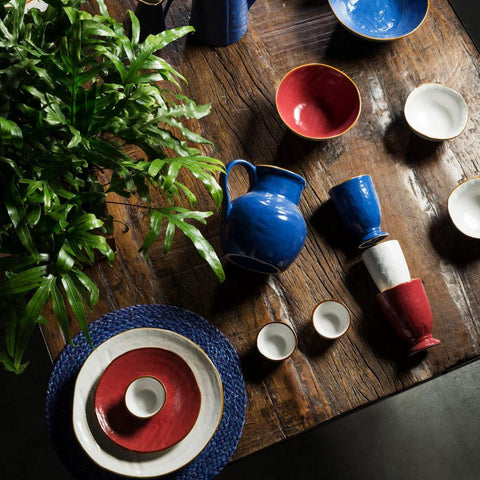 Mediterraneo Piatto Piano in Gres Rosso