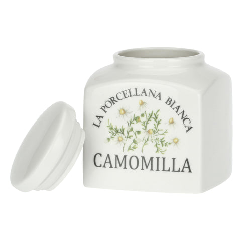 Barattolo Porcellana Decorato Camomilla 0,5L Conserva