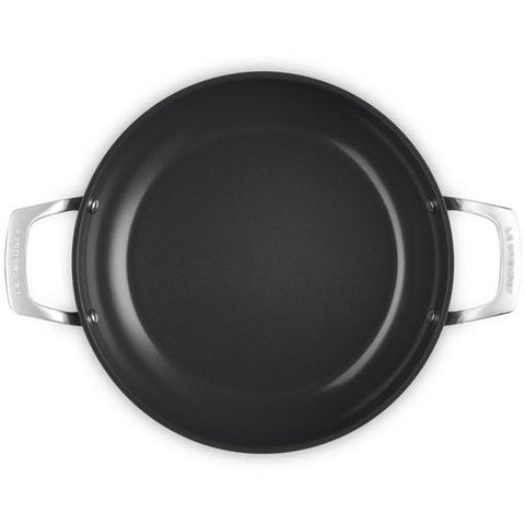 tegame antiaderente 28cm c/cop vetro