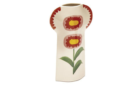 VASO CERAMICA FLOWER CM19X32 ROSA