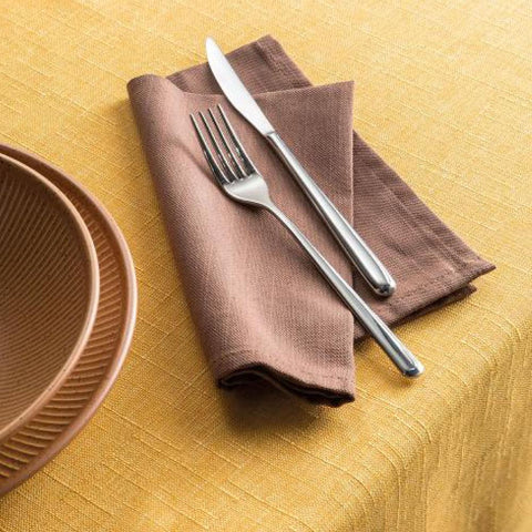 Tovaglia Senape antimacchia 155x155 cm - 4 posti 1TX503.155 X L'Oca Nera 