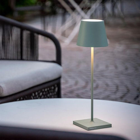 Lampada da tavolo poldina Pro salvia