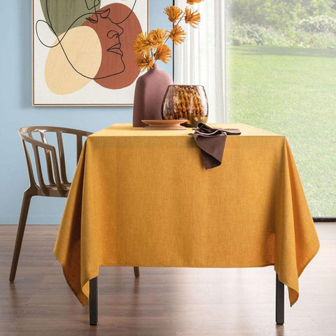 Tovaglia Senape antimacchia 155x155 cm - 4 posti 1TX503.155 X L'Oca Nera 