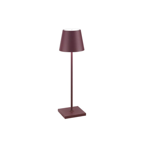 Lampada da tavolo poldina Pro bordeaux