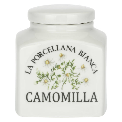 Barattolo Porcellana Decorato Camomilla 0,5L Conserva