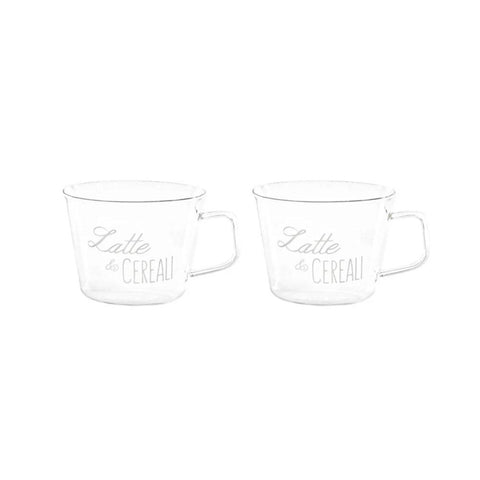 Set 2 tazze colazione Latte E Cereali