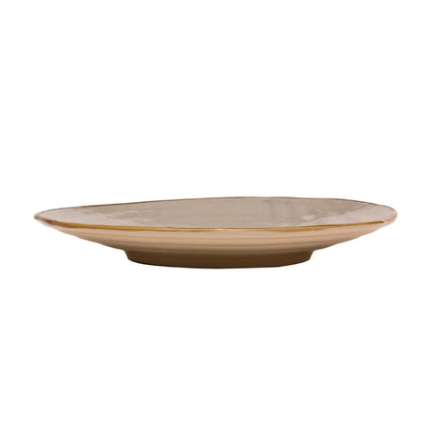 Mediterraneo Piatto Piano in Gres Fango