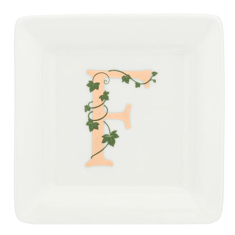 Gift box Piattino Quadrato con lettera 'F' Adorato